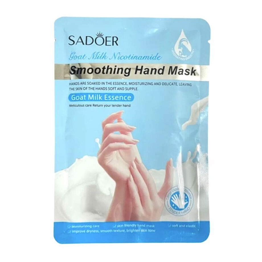 Sadoer Smoothing Hand Mask, Goat Milk Essence