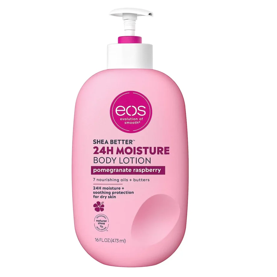EOS Shea Butter Body Lotion pomegranate raspberry