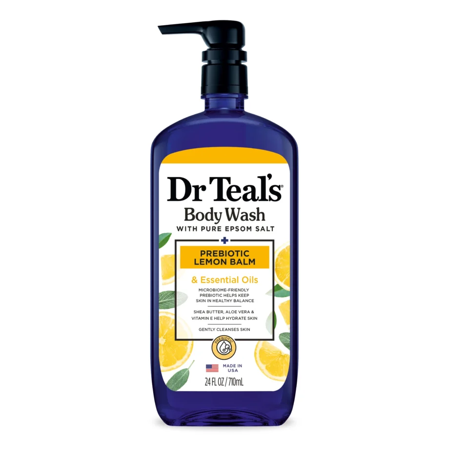 Dr Teal's Prebiotic Lemon Balm & Essential Oils Body Wash