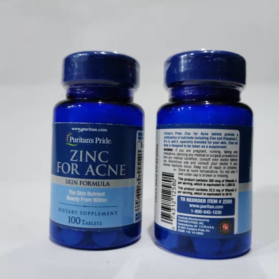 Puritan's pride Zinc For Acne Skin Formula