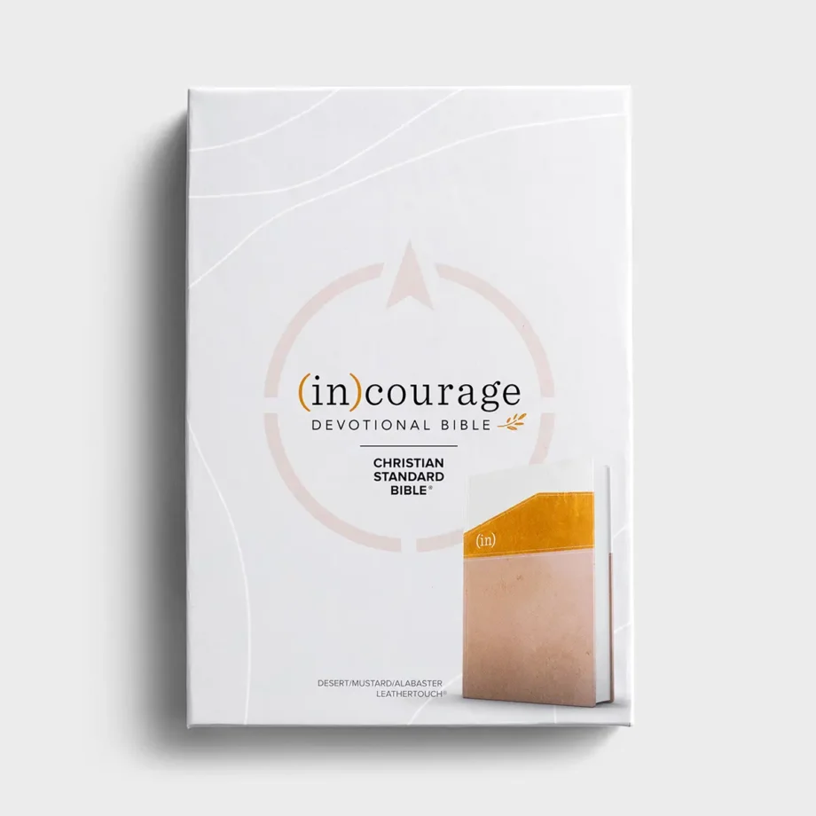 CBS (in)courage Devotional Bible, Desert/Mustard/Alabaster Leather Touch