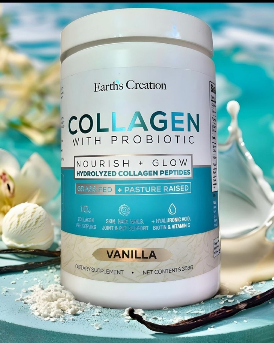 Earth's Creation Collagen With Probiotic (vanilla) 353g