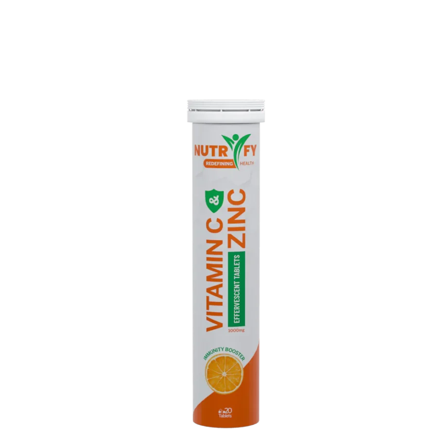 Nutrify Vitamin C & Zinc Effervercent Tablets 1000