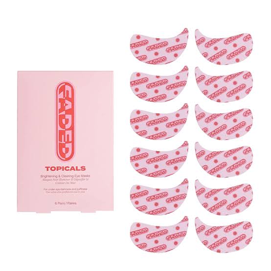 Faded Topicals Brightening Eye Masks