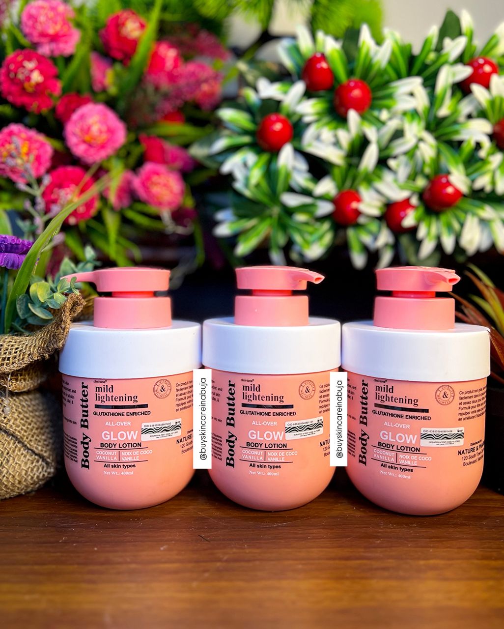 Clini-Tone Body Butter Mild Lightening Glow Body Lotion 400ml