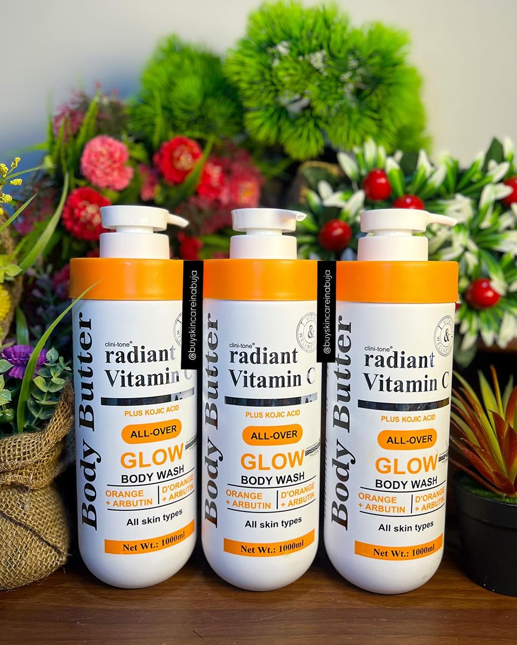 Clini-Tone Body Butter Radiant Vitamin C Glow Body Wash 1000ml