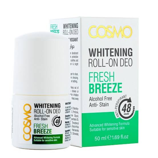Cosmo Whitening Roll-On Deo, Fresh Breeze 50ml