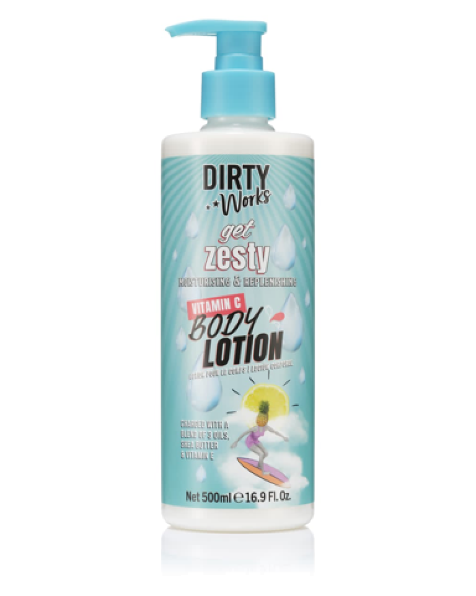 Dirty Works Get Zesty Moisturizing & Replenishing Vitamin C Body Lotion 500ml
