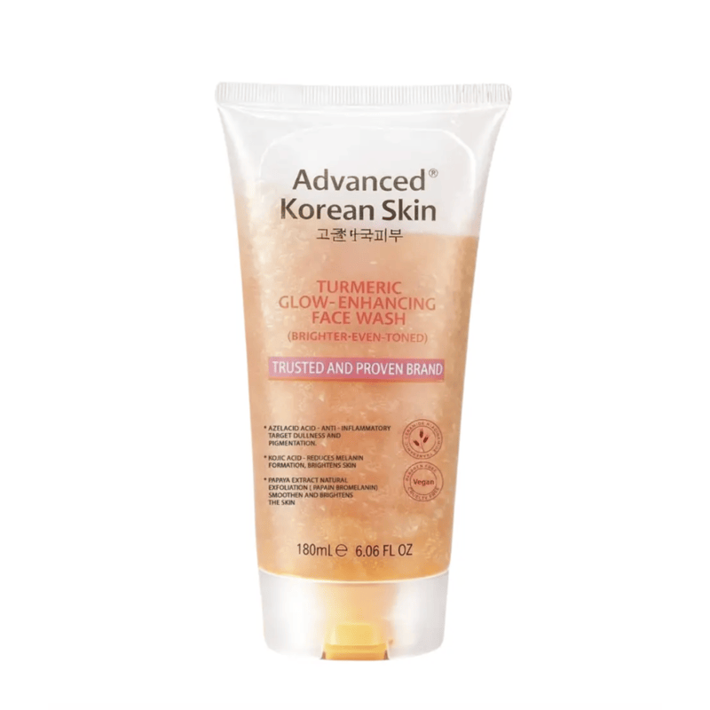 Advanced Korean Skin Turmeric Glow Enhancing Face Wash (Brighter Even Toned) 180ml