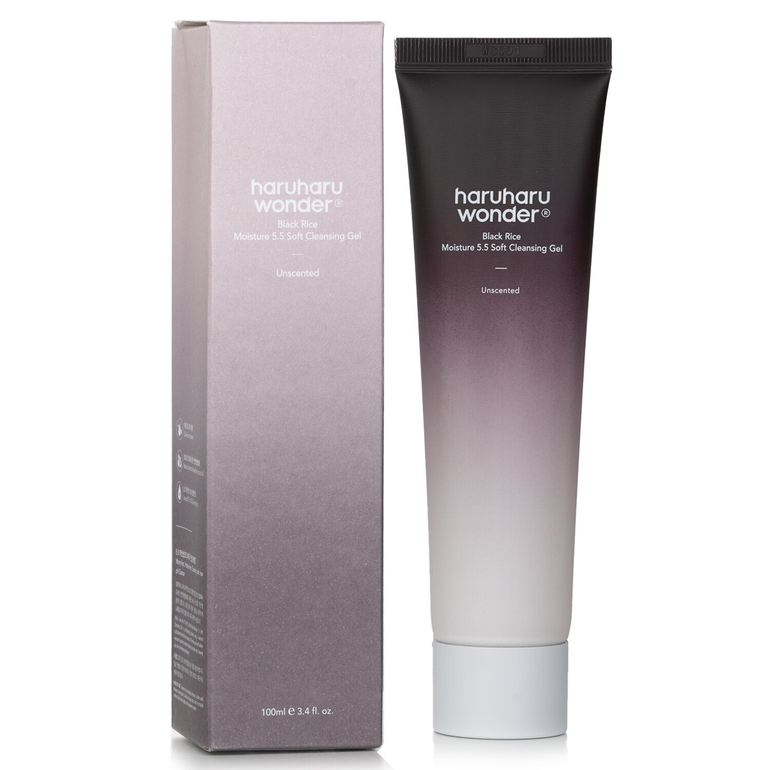 Haruharu Wonder Black Rice Moisture 5.5 Soft Cleansing Gel (Unscented) 100ml